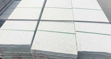 上海芝麻白毛板，石材毛板