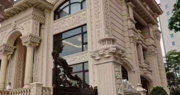 上海黄金麻别墅外墙异形定制