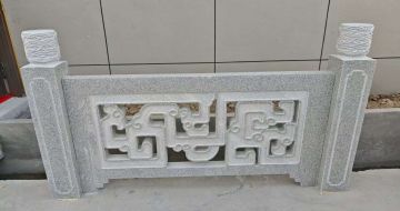 上海芝麻白河道栏杆 桥栏杆