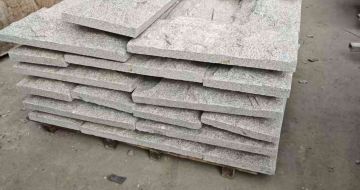 上海芝麻白蘑菇石，自然面