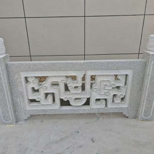 上海芝麻白河道栏杆 桥栏杆
