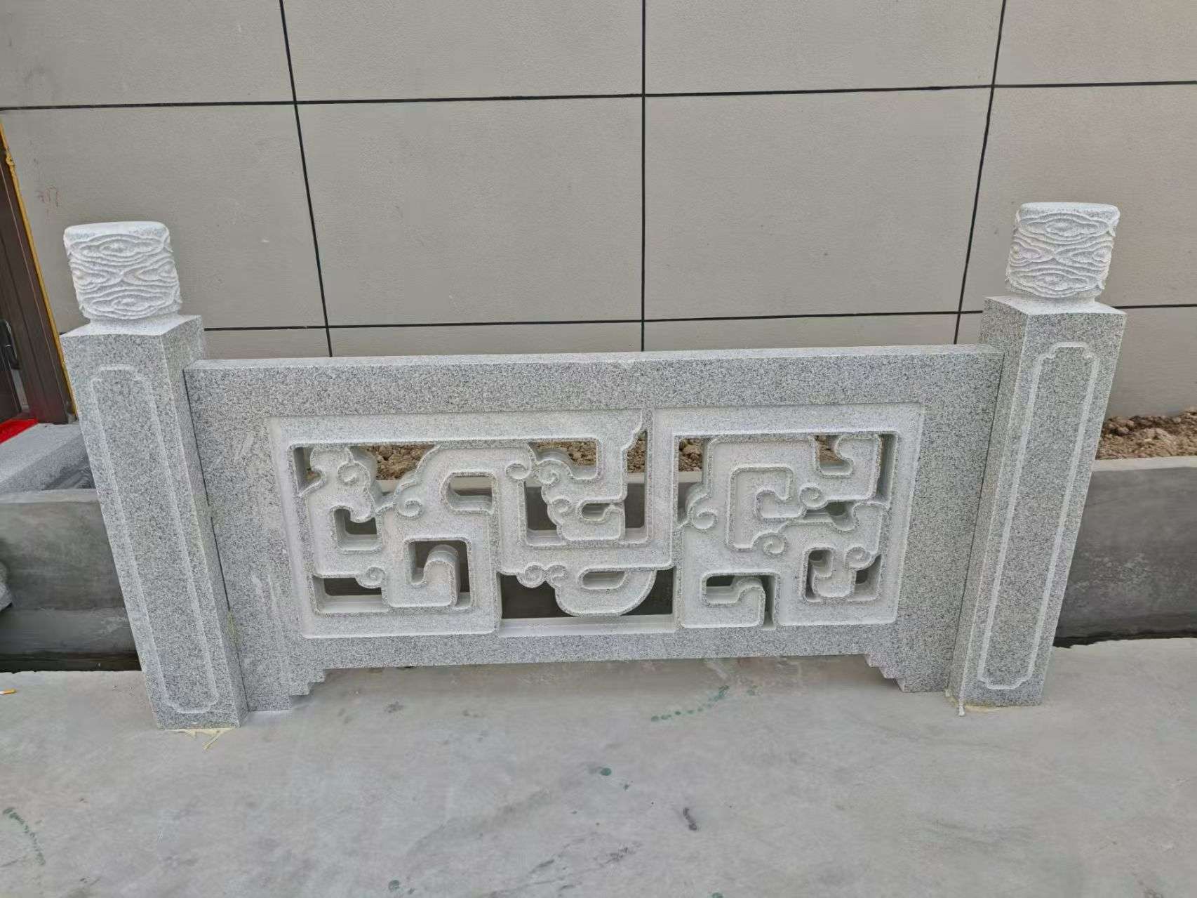 上海芝麻白河道栏杆 桥栏杆